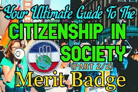 The emphasis of this <b>merit</b> <b>badge</b> for Scouts to explore ways to live the Scout Oath and Scout Law. . Citizenship in the society merit badge answers